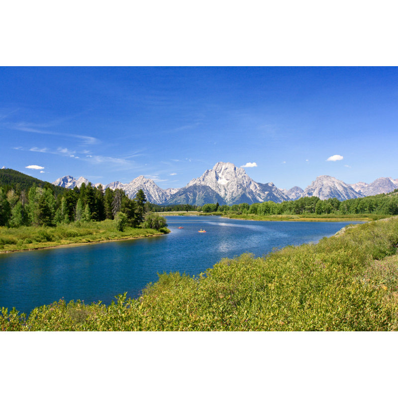 Oxbow Bend - Photographie sur toile tendue, H 32 po x l 48 po