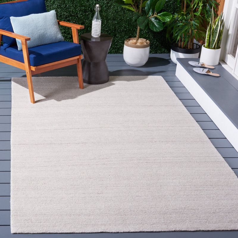 Outdoor Micro-Loop Hand Tufted Performance Indoor/Outdoor Area Rug, Rectangle 5' x 8'