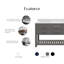 Meuble-lavabo de comptoir en marbre blanc 60 po avec miroir Abrianna-746539435-716830111