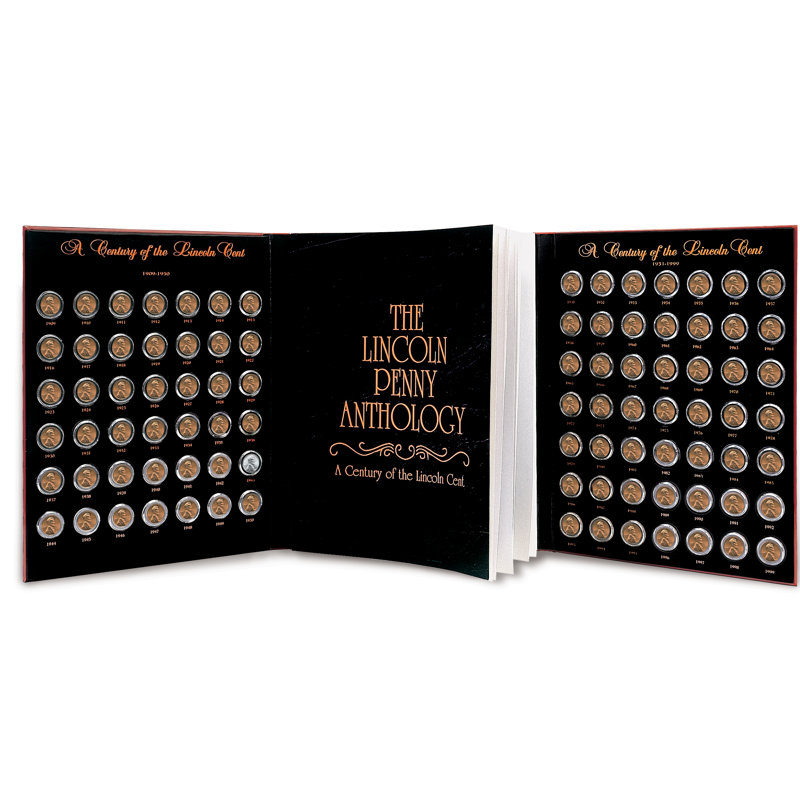 Livre de table basse et pièce de monnaie lincoln centime horloge