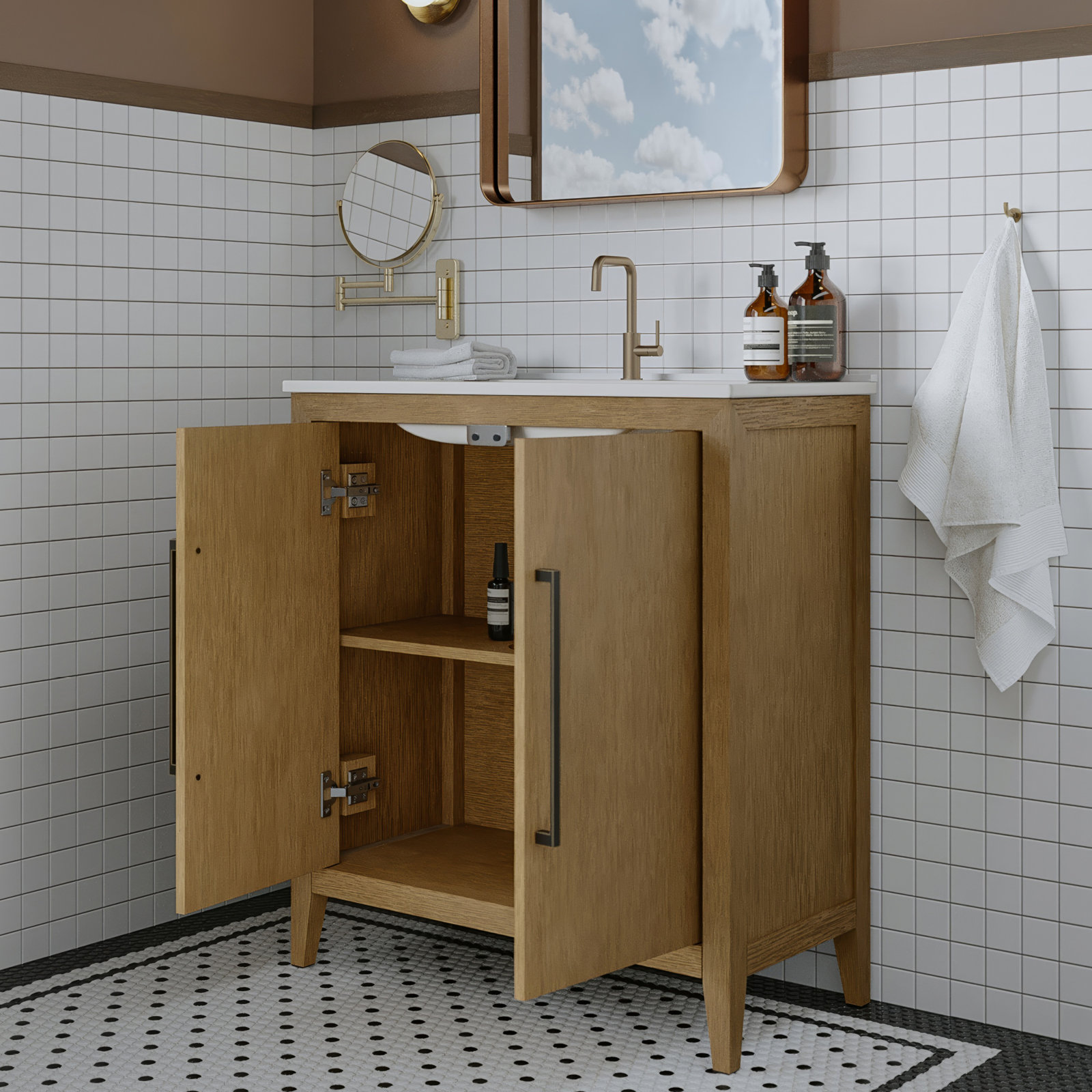 Alsup 30" Eucalyptus Single Bathroom Vanity