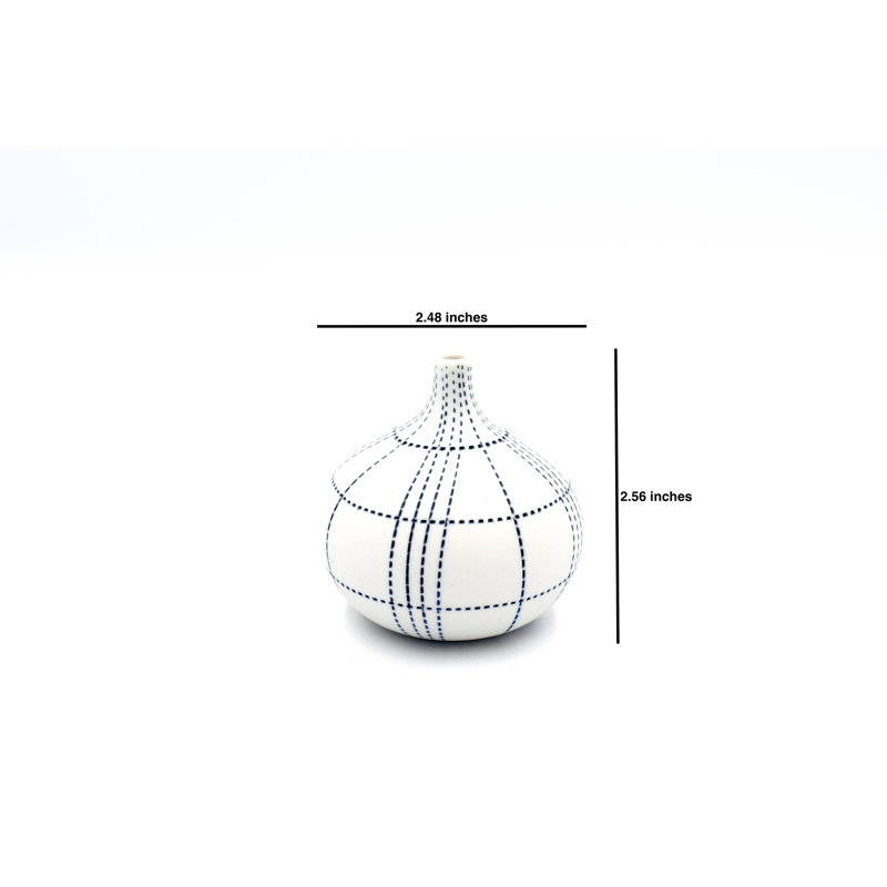 Vase de table Ava-Skye, H 2,6 po x l 2,5 po x P 2,5 po