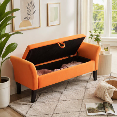 Velvet Upholstered Bench