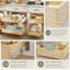 Support de rangement escamotable de 31,6 po x 21,2 po avec des supports entièrement extensibles en forme de U, convenant pour le rangement des garde-manger.