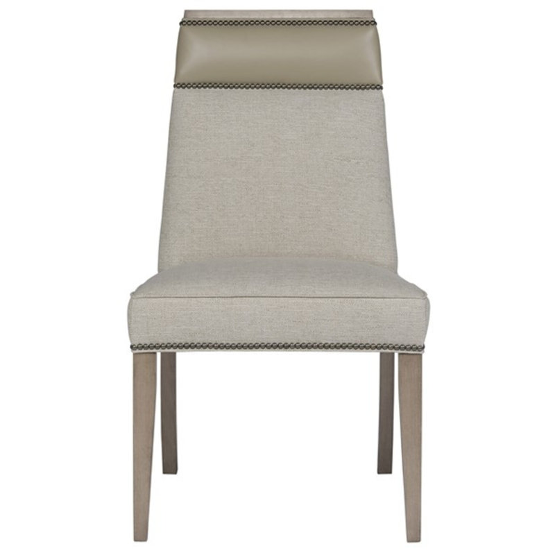 Michael Weiss Phelps Stocked Dining Side Chair, Marcus Linen/Remmy Beige, Silverthorne, Yes