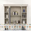 Armoire de salle de bain murale moderne Yolany avec porte miroir et tablettes réglables-1223330313