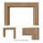 Hazel Wood Fireplace Mantel Surround - 56" x 42" Opening - 80" x 54" Overall - Unfinished-119241540-119241538