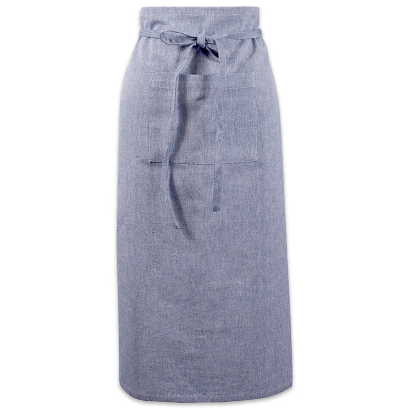 Tablier de cuisine Bistro Kristina, Bleu Chambray