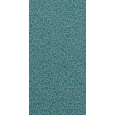 Leopardess Dusty Turquoise Hand-Tufted Responsible Wool Rug