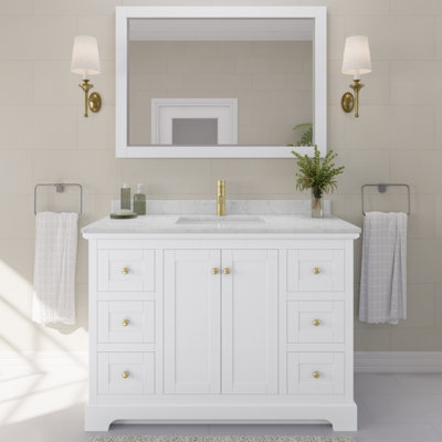 Ensemble de meuble-lavabo simple 48 po avec miroir Avery