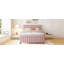 Lit plateforme double en velours avec lit gigogne-639191998