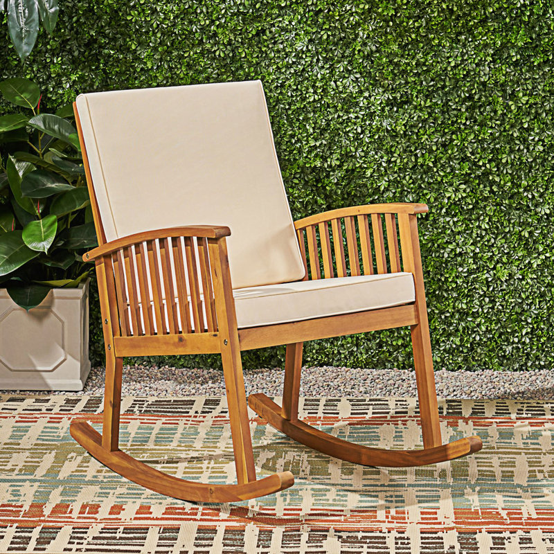 Chaise berçante Exotic Look, Beige, Brun