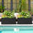 Large Rectangular Planter - Metal Rectangular Planter Box with Drainage Holes for Indoor and Outdoor Use-87823479-87823477