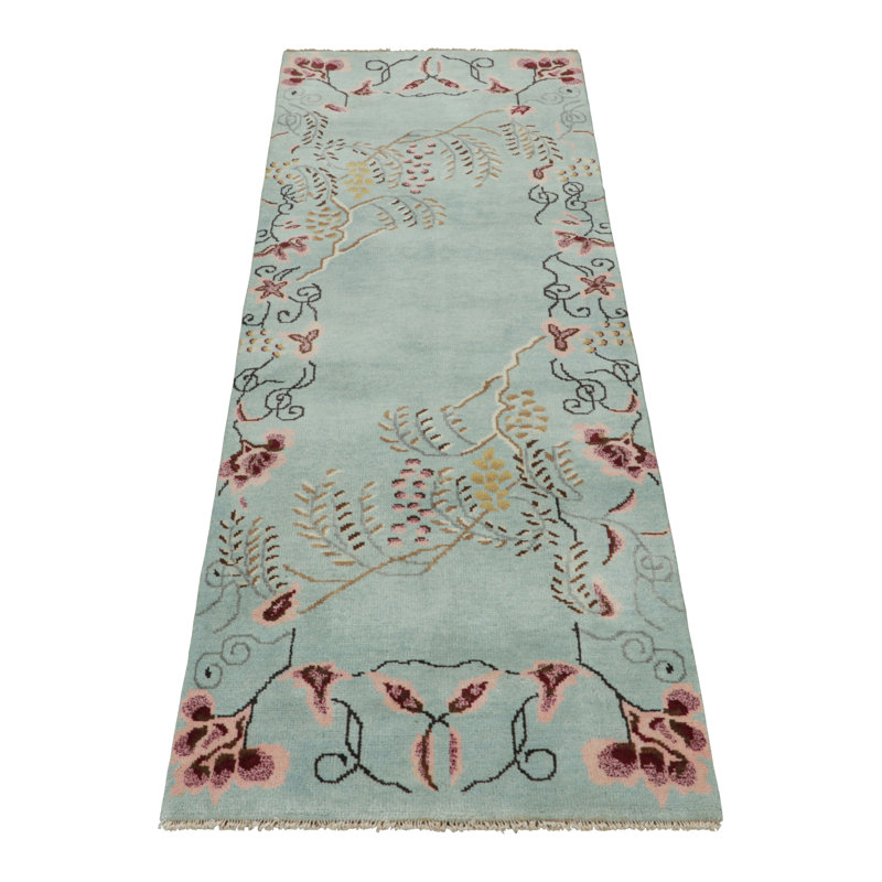 One-of-a-Kind 2'1x6' Hand Knotted Area Rug