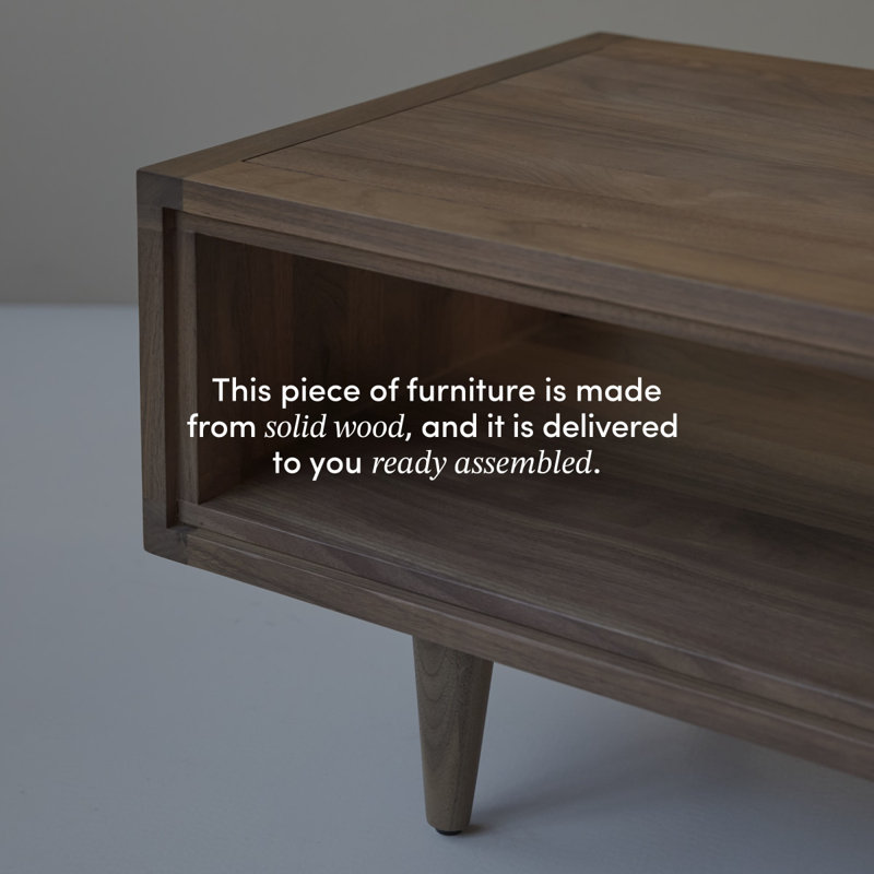Jonàk Solid Wood Coffee Table, Brown Wood