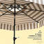 Parasol de marché extérieur avec manivelle-608459016
