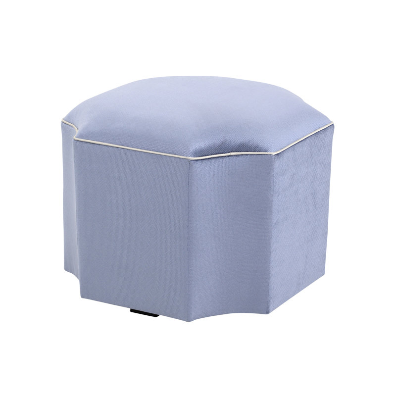 Celtic Novelty Ottoman, Blue
