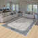 Monaco Series Abrstract Black/Gray/Ivory/Beige Area Rug