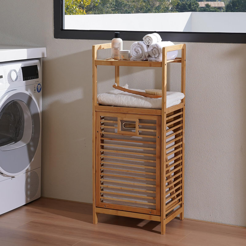 Bamboo Laundry Hamper with Handles