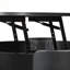 Table basse ronde à plateau relevable avec rangement dissimulé et tablette-883004275
