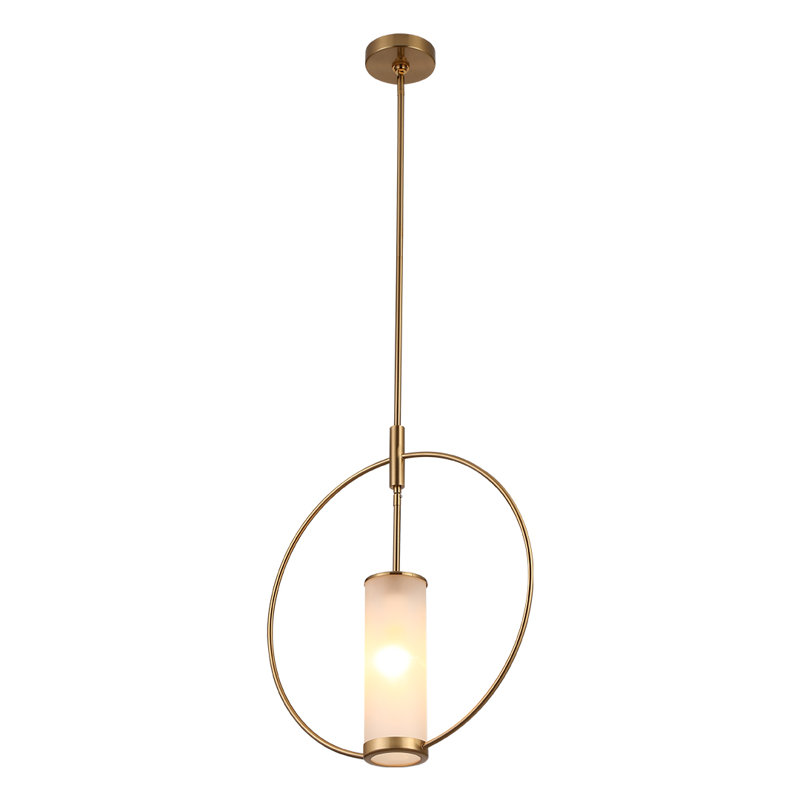 1 - Light Single Cylinder Amor Pendant Ring Circle Lamp