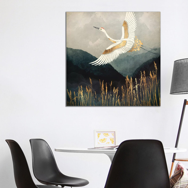 «Space Space Designs Elegant Flight» par Space Space Designs - Estampe numérique sur toile tendue avec châssis