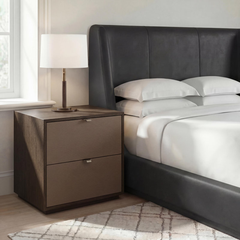 Kyoto 2 - Drawer Nightstand, Brown