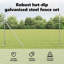 Vidaxl Field Fence Galvanised Steel-116798187-116798186
