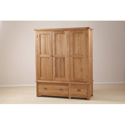 3 Door Solid Wood Wardrobe