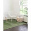 Tapis vert en coton tissé à plat à la main Justice-506833067
