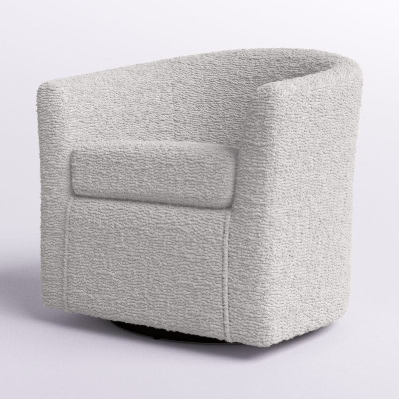 Asefa Upholstered Swivel Barrel Chair