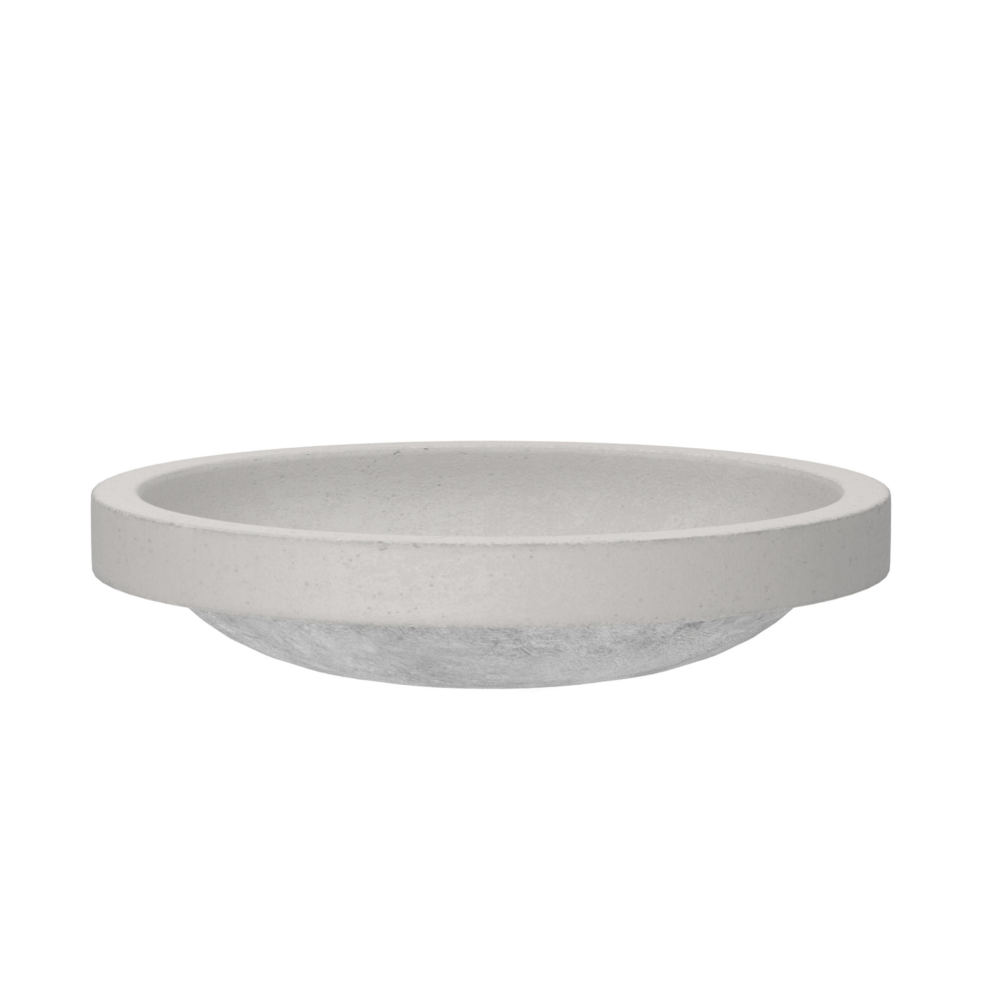 Tolosa NativeStone Concrete Oval Dual-Mount Bathroom Sink, Ash
