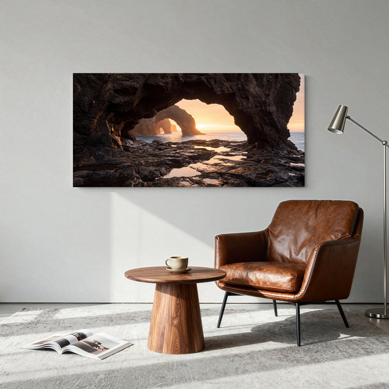 Art mural sur toile Rocky Coast, L 40 po x H 20 po