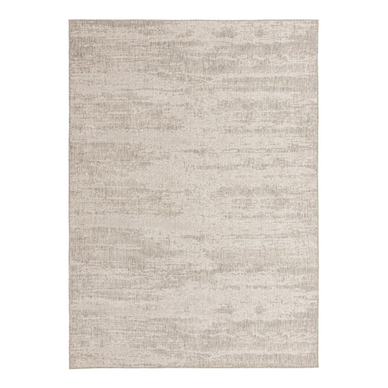 Bruss Gray Indoor/Outdoor Modern Rug, Rectangle 10' x 14'1"