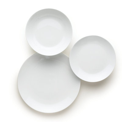 Coup Piece Porcelain China Dinnerware Set - Service for 6