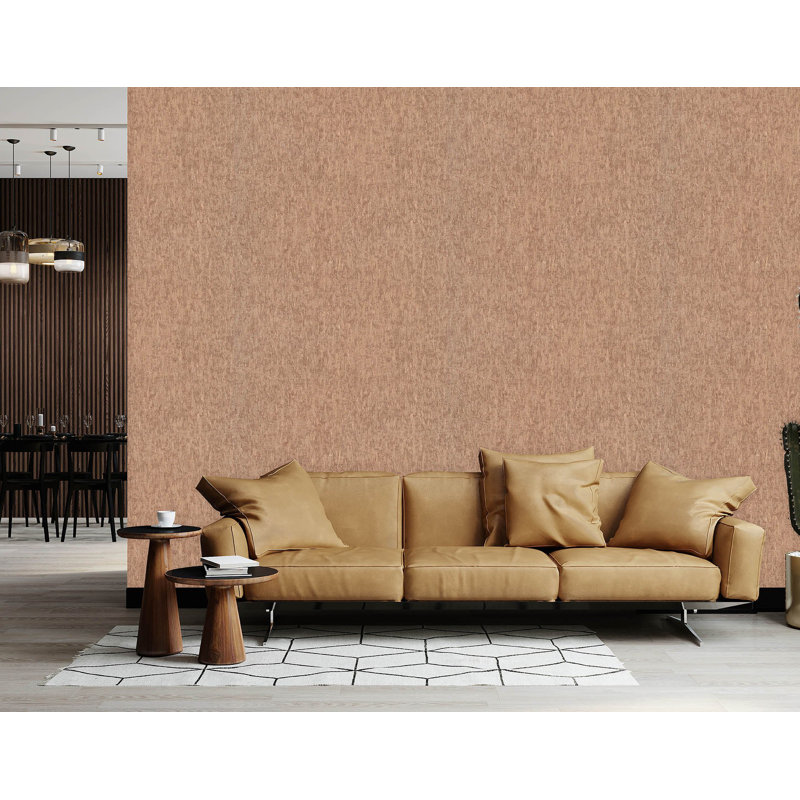 Solange 10.05m x 70cm Textured Satin Finish Wallpaper Roll