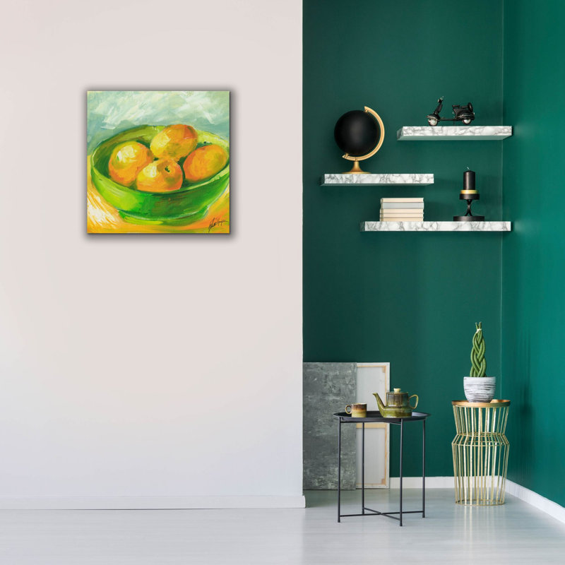 «Bowl of Fruit I» par Ethan Harper, art mural sur toile, H 26 po x l 26 po x P 1,5 po