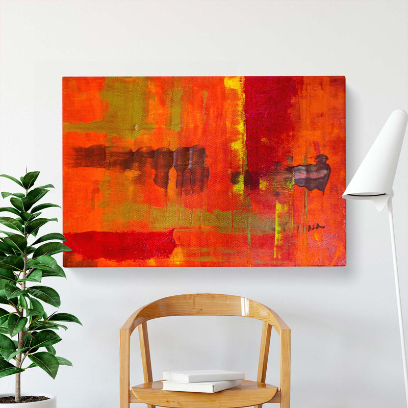 Abstract Art Painting Vol.200 by S.Johnson - Wrapped Canvas Painting, 40cm H x 60cm W x 3cm D