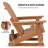 Hdpe 3-Position Adjustable Adirondack Glider Chair Set Of 2, Hdpe Adirondack Chairs Set Of 2, Plastic Outdoor Chairs- Looks Exactly Like Real Wood-971957767