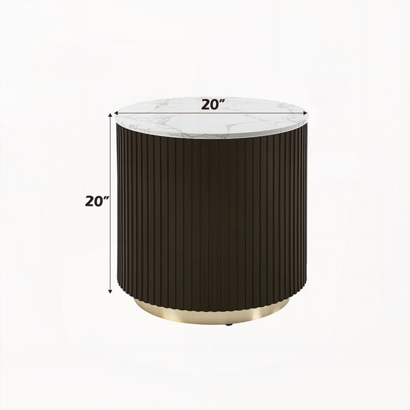Table d'appoint ronde Espresso
