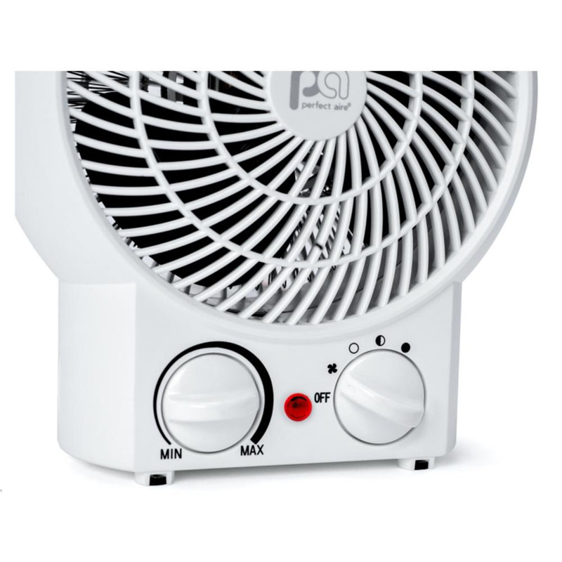 Perfect Aire White Electric Fan Forced Heater with Thermostat