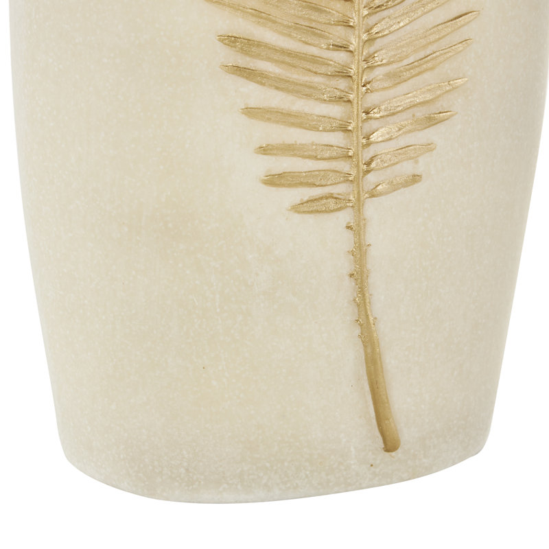 Vase crème Amiriah, H 16,40 po x l 6,20 po x P 4,40 po