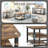 47" Adjustable Shelf Modern Coffee Table, Brown-1523920142