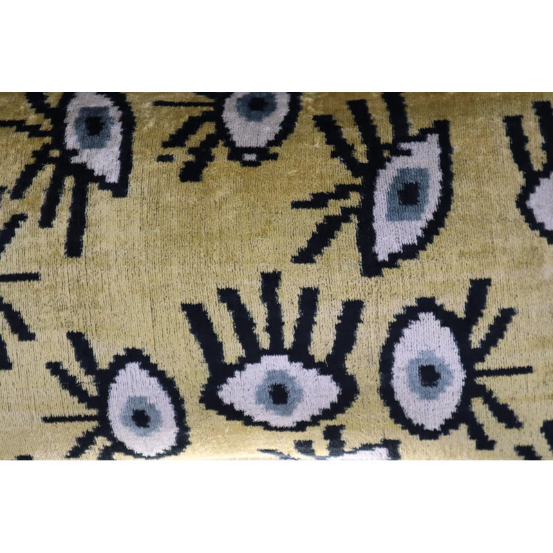 Velvet Rectangular Pillow Cover & Insert, Yellow/Gold
