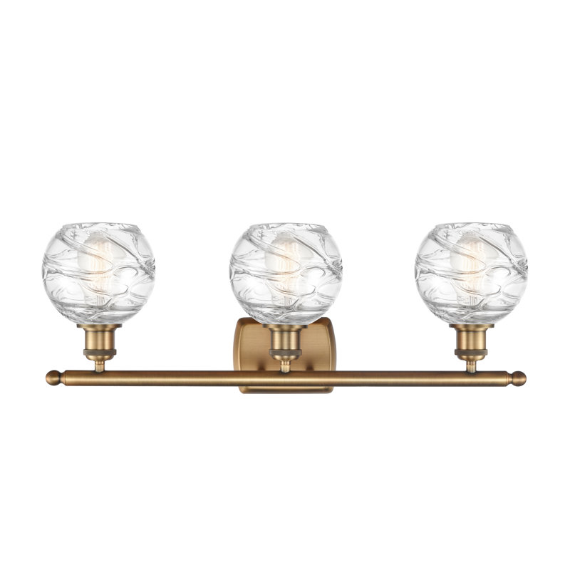 Éclairage pour meuble-lavabo à intensité variable Halvorson, Laiton brossé, Ampoule non incluse