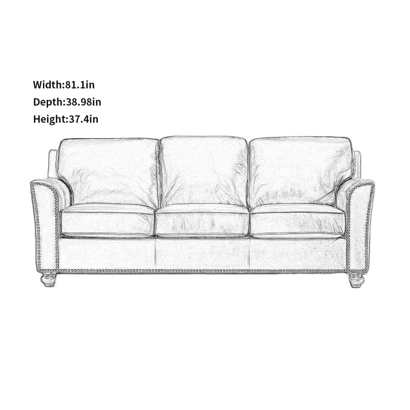 Retro Creative Brown Sofa