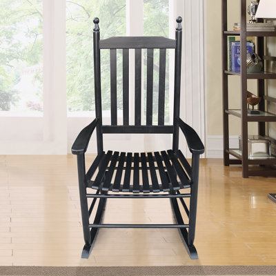 Chaise berçante en bois