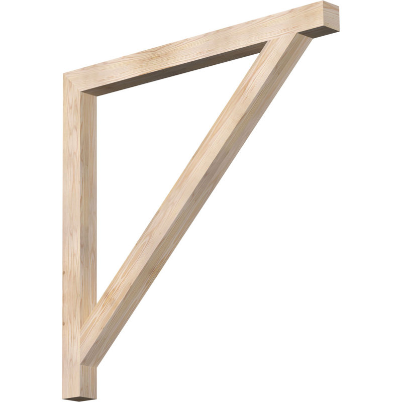 Support de bloc traditionnel, Douglas (lisse), H 48 po x l 4 po x P 48 po