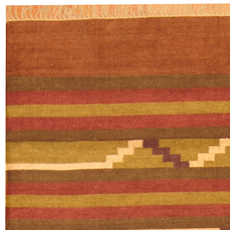 Barkhamsted Wool Striped Indoor Rug, Rectangle 6' x 9'