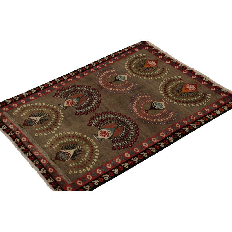 One-of-a-Kind 4' X 5'4" Hand Knotted Area Rug